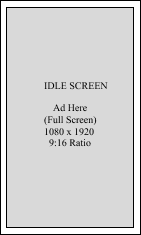 Idle screen advertising placement preview